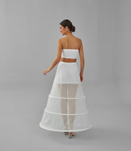 Load image into Gallery viewer, A-line Wedding Dress Underskirt, White Petticoat Skirt, Wide Hoop Skirt