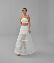 Load image into Gallery viewer, A-line Wedding Dress Underskirt, White Petticoat Skirt, Wide Hoop Skirt