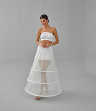 Load image into Gallery viewer, A-line Wedding Dress Underskirt, White Petticoat Skirt, Wide Hoop Skirt