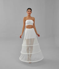 Load image into Gallery viewer, A-line Wedding Dress Underskirt, White Petticoat Skirt, Wide Hoop Skirt