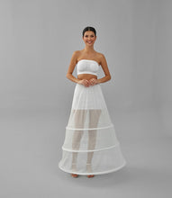 Load image into Gallery viewer, A-line Wedding Dress Underskirt, White Petticoat Skirt, Wide Hoop Skirt