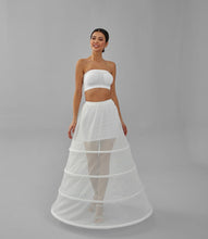 Load image into Gallery viewer, Charming White Petticoat for Wedding Gown, Four Hoop Skirt