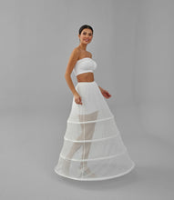 Load image into Gallery viewer, Charming White Petticoat for Wedding Gown, Four Hoop Skirt