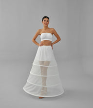Load image into Gallery viewer, Charming White Petticoat for Wedding Gown, Four Hoop Skirt