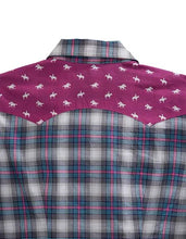 Load image into Gallery viewer, Tin Haul 00167 Star Ombre Plaid (Blue) - Women's Western Shirt