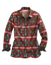 Load image into Gallery viewer, Tin Haul Aztec Elegance (Brown) - Women's Western Shirt