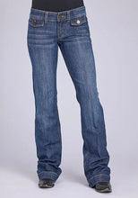Load image into Gallery viewer, Tin Haul 280 Rosie Fit Flap Pockets (Medium Wash) - Women's Bootcut Jeans