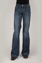 Load image into Gallery viewer, Tin Haul 460 Ella Fit Double Gold Loop Pocket ( Denim Dark Wash ) - Women's Jeans