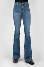 Load image into Gallery viewer, Tin Haul 595 Libby Fit Square Front Pocket ( Denim Medium Wash )- Women's Jeans
