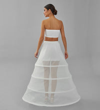 Load image into Gallery viewer, Hoop Skirt, Tulle Underskirt, Wedding Dress Underskirt, White Petticoat Skirt