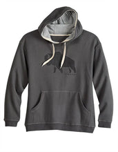 Load image into Gallery viewer, Tin Haul Bison Silhouette (Grey) - Men's Hoodie Sweatshirt