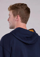 Load image into Gallery viewer, Tin Haul Bar and Anvil Logo (Navy) - Men's Hoodie Sweatshirt