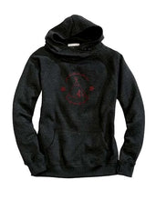 Load image into Gallery viewer, Tin Haul Red Teepee Print (Grey) - Women's Hoodie Sweatshirt