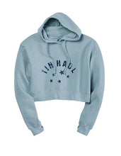 Load image into Gallery viewer, Tin Haul Cropped Stars (Blue) - Women's Hoodie Sweatshirt