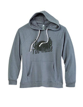 Load image into Gallery viewer, Tin Haul Retro Sunset (Grey) - Women's Hoodie Sweatshirt