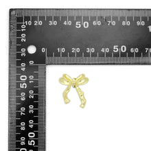 Load image into Gallery viewer, Gold Silver Tie Bow Stud Earrings, Sku#A419