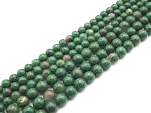 Load image into Gallery viewer, Quality Natural African Green Jade Round Smooth Beads, SKU#U1170