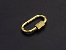 Load image into Gallery viewer, New Oval Shape Clasp, Carabiner Clasp, Gold/Silver/Rose Gold/ Gunmetal Screw Clasp, 16x28mm, sku#H255