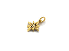 Load image into Gallery viewer, Black CZ Micro Pave North Star Shaped Pendant, Cubic Zirconi