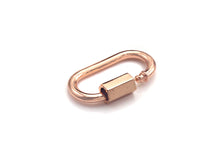 Load image into Gallery viewer, New Oval Shape Clasp, Carabiner Clasp, Gold/Silver/Rose Gold/ Gunmetal Screw Clasp, 16x28mm, sku#H255