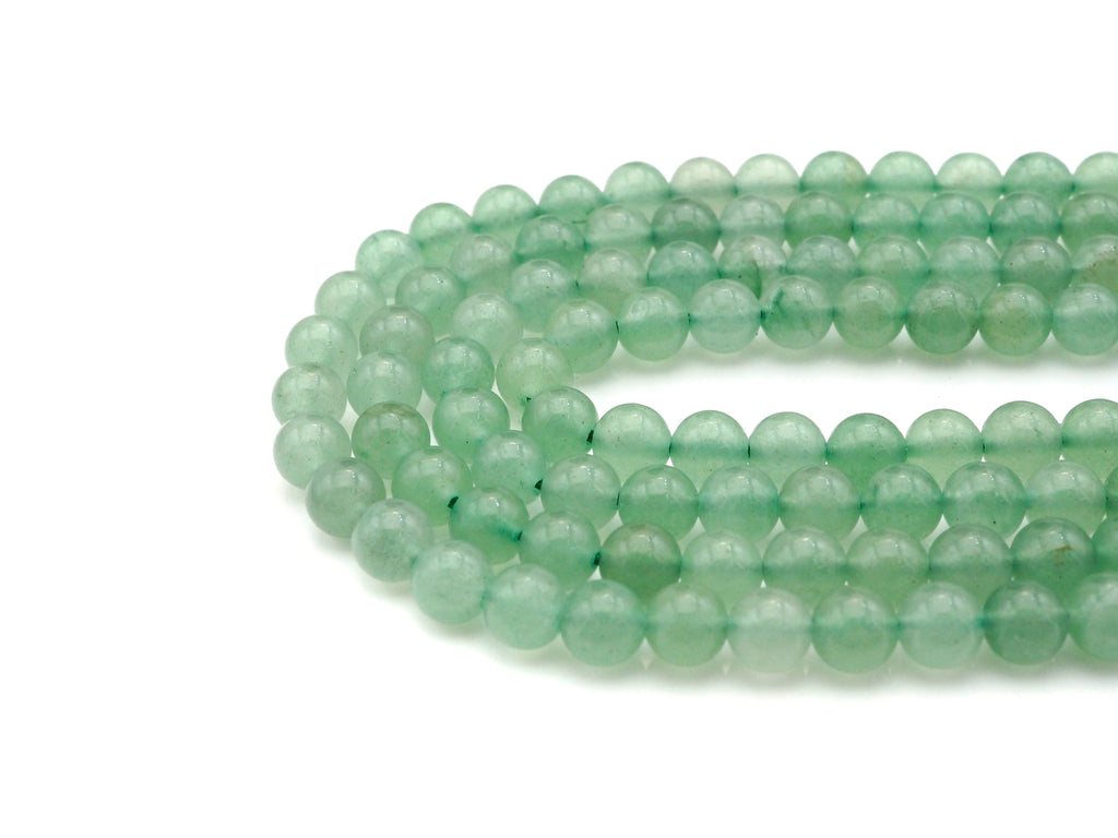 Quality Round Smooth Green Aventurine Beads, 6mm/8mm/10mm/12mm Green Aventurine Beads, 15.5'' Full Strand, UA182