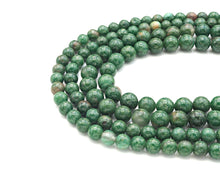 Load image into Gallery viewer, Quality Natural African Green Jade Round Smooth Beads, SKU#U1170