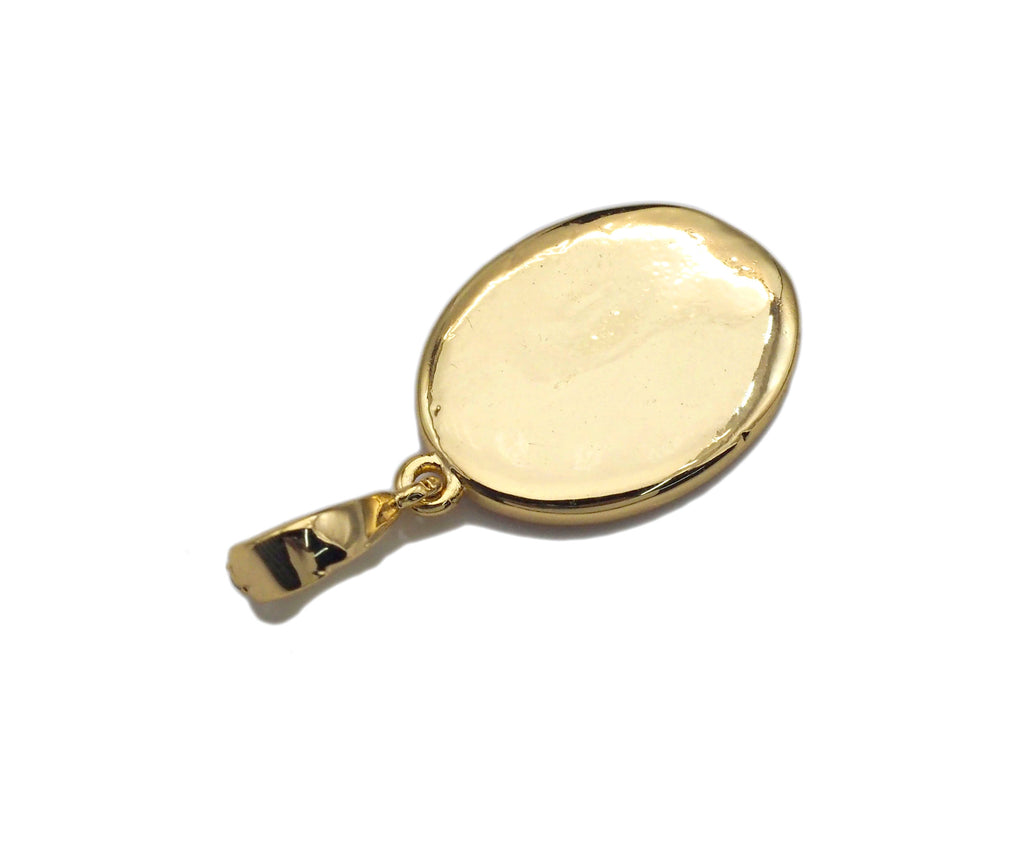 Enamel Colorful RE Alphabet On Oval Pendant/Charm, 13x18mm,sku#F1259C