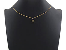 Load image into Gallery viewer, Black CZ Micro Pave North Star Shaped Pendant, Cubic Zirconi