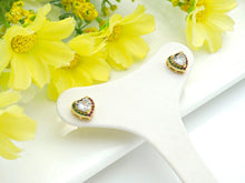 Load image into Gallery viewer, CZ Heart Stud Earrings, Sku#J218