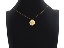 Load image into Gallery viewer, CZ Micro Pave Five Star On Round Coin Pendant,Round Cubic Zirconia Pendant, 10x16mm,Sku#F1095