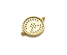 Load image into Gallery viewer, CZ Clear Micro Pave Cute Smiley Face Connector, CZ Pave Find
