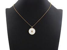 Load image into Gallery viewer, Enamel  North Star Coin Pendant, SKU#F1055