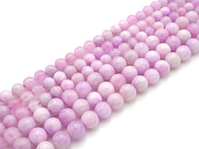 Load image into Gallery viewer, High Quality Natural Kunzite Quartz Round Smooth Beads, 6mm/8mm/10mm Genuine Quartz Beads, 15.5'' Full Strand, Sku#U1171C