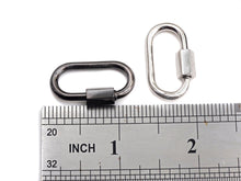 Load image into Gallery viewer, New Oval Shape Clasp, Carabiner Clasp, Gold/Silver/Rose Gold/ Gunmetal Screw Clasp, 16x28mm, sku#H255