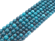 Load image into Gallery viewer, Quality Apatite Blue Jade Round Smooth Beads, 8mm/10mm Jade Beads, 15.5'' Full Strand, Sku#U1167c