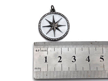 Load image into Gallery viewer, Enamel  North Star Coin Pendant, SKU#F1055