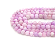 Load image into Gallery viewer, High Quality Natural Kunzite Quartz Round Smooth Beads, 6mm/8mm/10mm Genuine Quartz Beads, 15.5'' Full Strand, Sku#U1171C