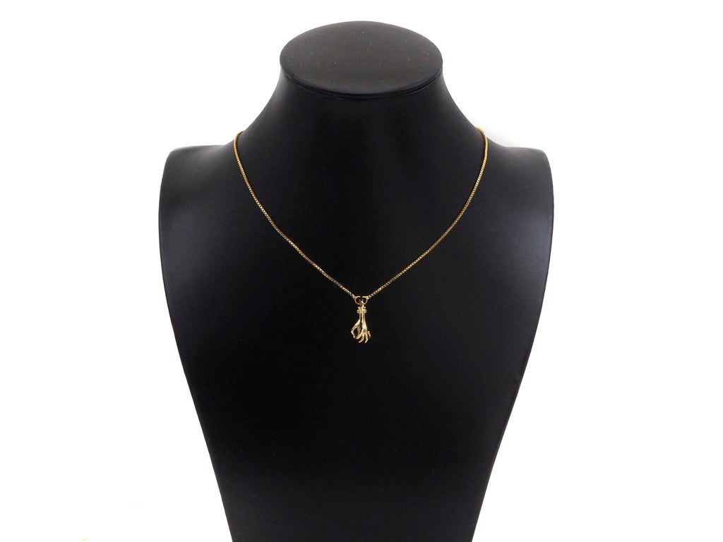 CZ Micro Pave Ok/Love You/Yeah Gesture Shape Pendant/Charm,18K Gold Charm, Necklace Bracelet Charm Pendant,8x19/7x19/10x19mm,Sku#FH152