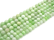 Load image into Gallery viewer, Quality Natural Light Green Quartz Round Smooth Beads, 6mm/8mm/10mm Genuine Quartz Beads, 15.5'' Full Strand, Sku#U1172