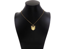 Load image into Gallery viewer, Dainty Angle Wings Heart On Shield  Shape Pendant,Gold/Silver Medallion Charm, Shield Necklace Bracelet Charm Pendant,19x24mm, Sku#L538