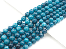 Load image into Gallery viewer, Quality Apatite Blue Jade Round Smooth Beads, 8mm/10mm Jade Beads, 15.5'' Full Strand, Sku#U1167c