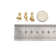 Load image into Gallery viewer, CZ Micro Pave Ok/Love You/Yeah Gesture Shape Pendant/Charm,18K Gold Charm, Necklace Bracelet Charm Pendant,8x19/7x19/10x19mm,Sku#FH152