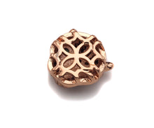 Load image into Gallery viewer, CZ Micro Pave Green Eye Leopard Head Pendant/Charm, Black panther Charm, Cubic Zirconia Pendant Charm, 10x11mm,Sku#N54
