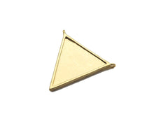 Load image into Gallery viewer, Enamel Evil Eye On Triangle Shape Pendant,18K Dainty Gold Charm, Necklace Bracelet Charm Pendant,26x24mm, Sku#F1372
