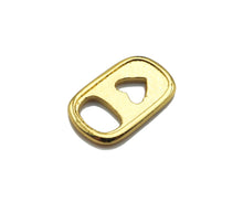 Load image into Gallery viewer, 18K Gold Enamel Soda Pop Tab Charm, Heart Soda Pull-tab Charm,Enamel Jewelry Making Craft Supplies,11x17mm, Sku#LD25