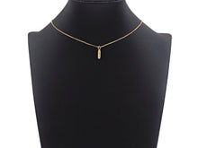 Load image into Gallery viewer, Dainty Gold Bar Pendant, Love happy chill mom bar, F1289