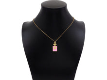 Load image into Gallery viewer, Enamel Colorful Perfume Bottle Shape Pendant,Light Pink Black Grey Pink Enamel Jewelry,12x25mm,Sku#LK291