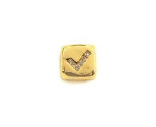 Load image into Gallery viewer, CZ Micro Pave Check Symbol Dice Spacer Beads, Cubic Zirconia Cube Spacer Beads, sku#Z719
