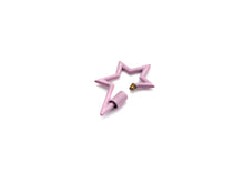 Load image into Gallery viewer, Colorful Enamel pave Star Shape Clasp, Enamel Pave Clasp, Black/Red/Pink/White/Blue Carabiner Clasp, 18x30mm, sku#H240