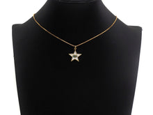 Load image into Gallery viewer, Enamel Five Star with Evil eye charm, Black White Enamel Pendant, Enamel eye charm, Star eye jewelery, 20x24mm,sku#FH13